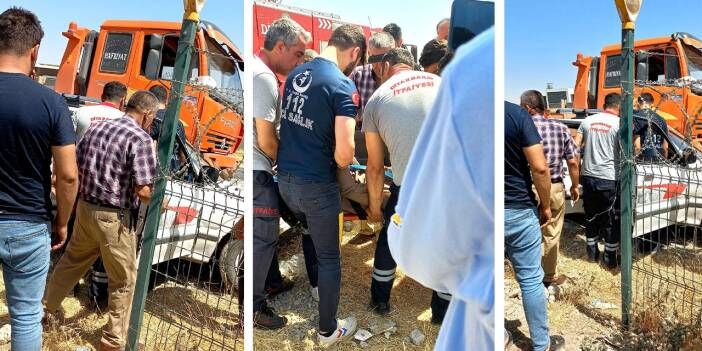 Bismil’de trafik kazası: pikap ile çekici çarpıştı