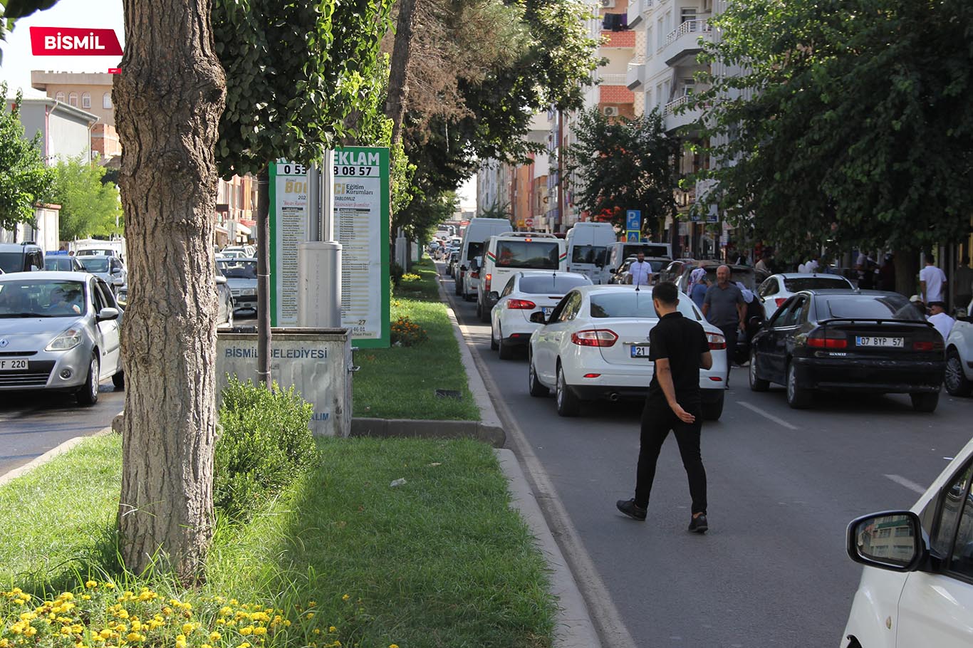 Bismilde trafik yoğunluğu