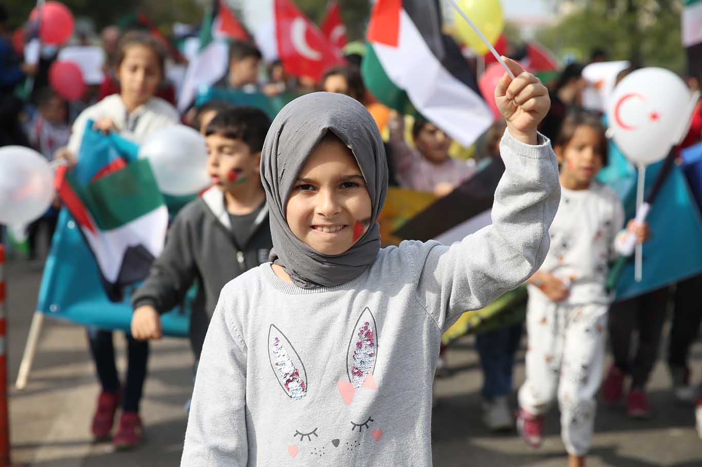Diyarbakır'da çocuklar Gazze için yürüdü 5