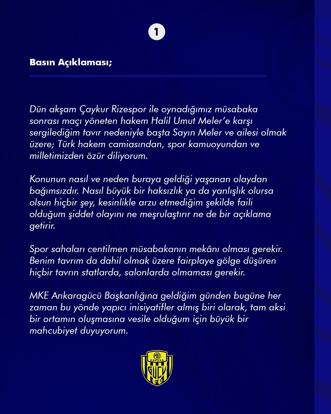 Ankaragücü Basın Açıklaması 1