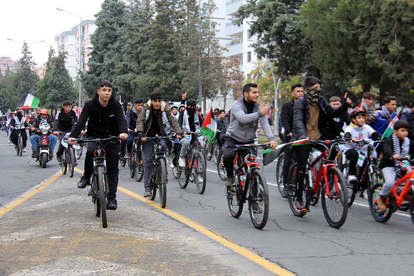 Diyarbakır'da Bisiklet Konvoyu Ile Gazze'ye Destek 3