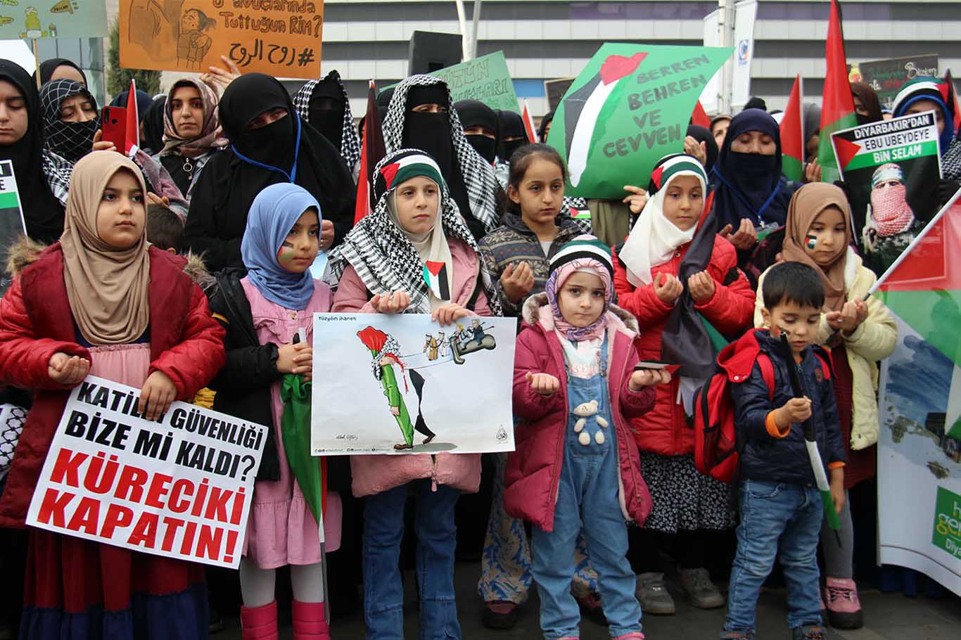 Diyarbakır’da Kadınlardan Gazze Yürüyüşü 4