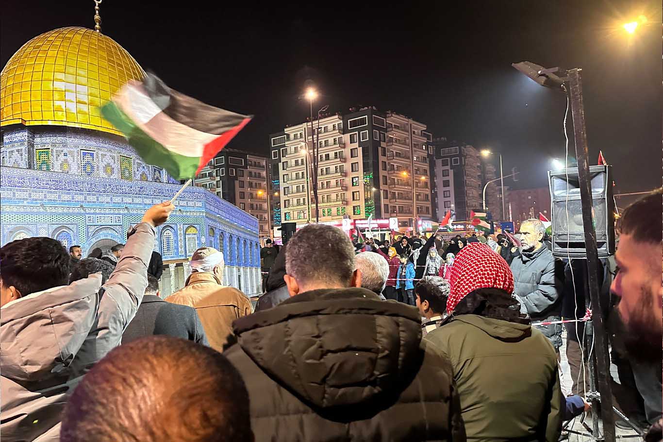 Diyarbakır'da Mescidi Aksa Maketi Önünde İsrail Protestosu 8