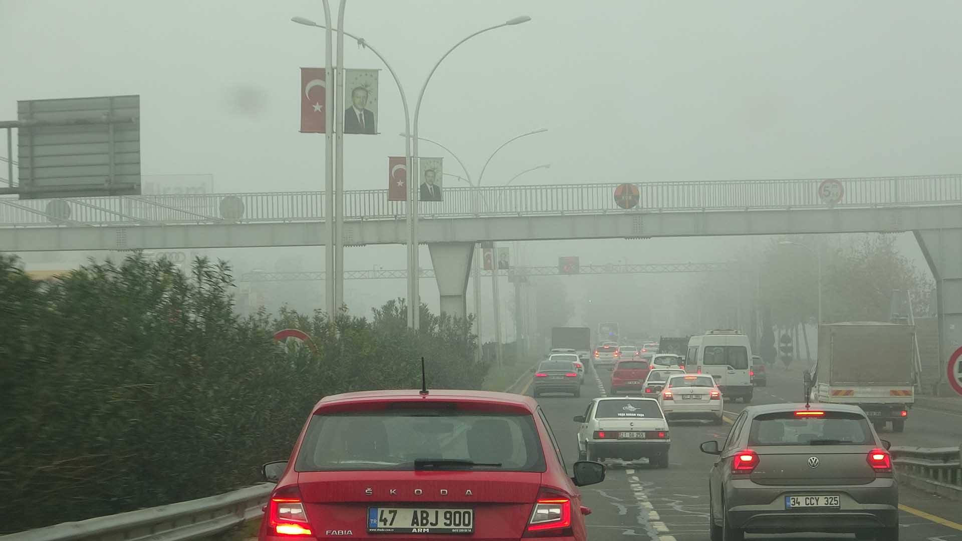 Diyarbakır’da Sis Etkisini Gündüz De Sürdürdü 6