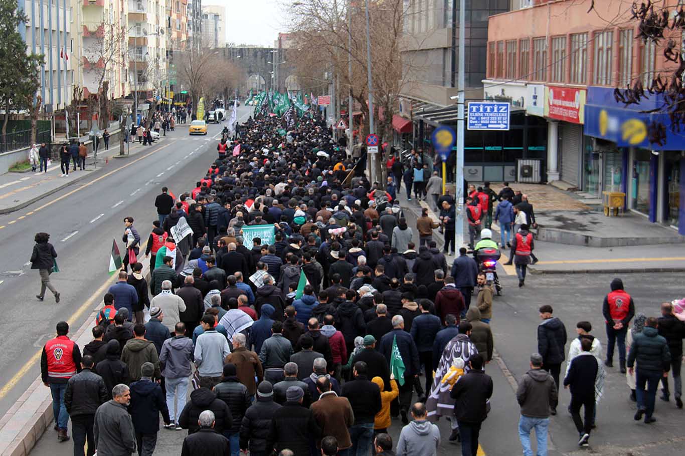 Diyarbakır’da Filistin Yürüyüşü Mitinge Dönüştü 4