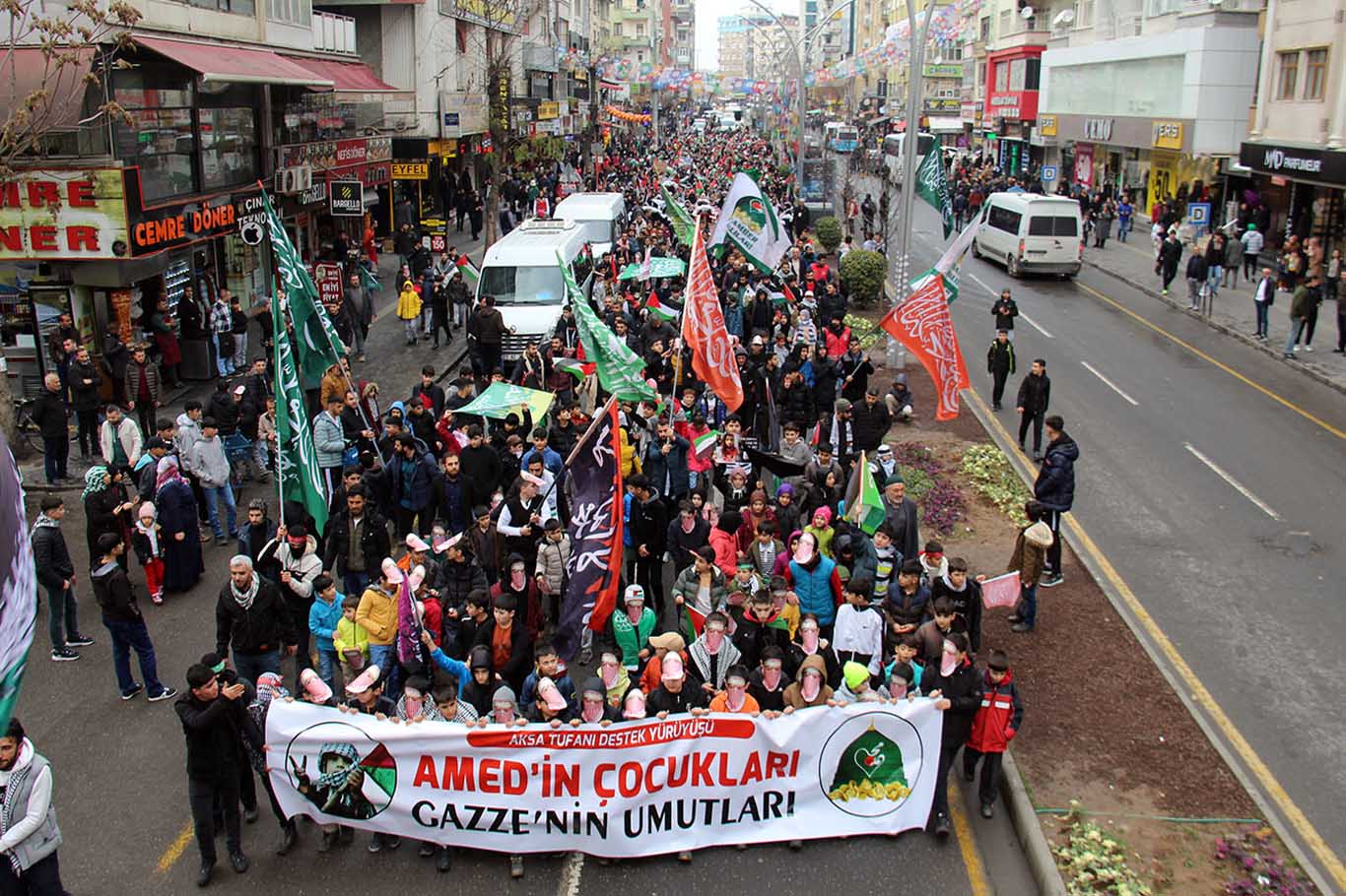 Diyarbakır’da Filistin Yürüyüşü Mitinge Dönüştü 7