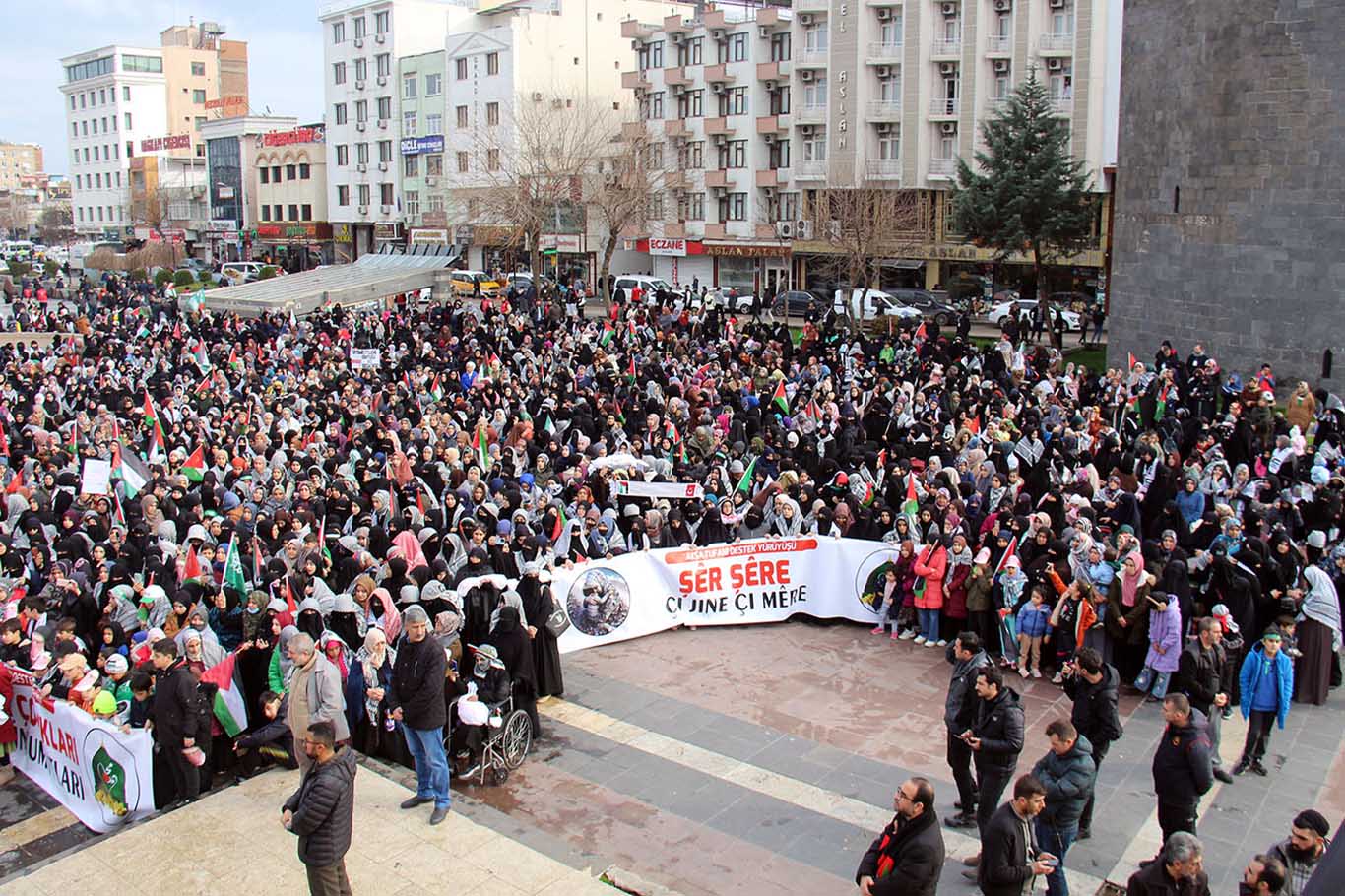 Diyarbakır’da Filistin Yürüyüşü Mitinge Dönüştü 8