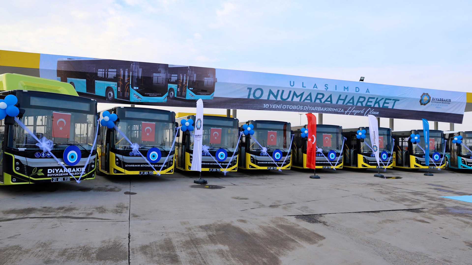 Diyarbakır’da 10 Yeni Otobüs Için Tören Düzenlendi 1