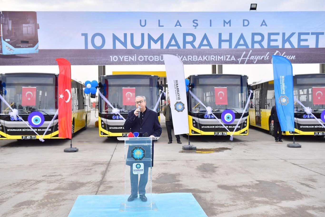 Diyarbakır’da 10 Yeni Otobüs Için Tören Düzenlendi 4