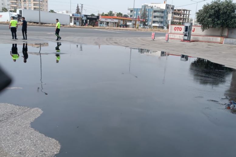 Mardin’de Tanker Kazaya Karıştı! 26 Ton Fiorin Yağı Yola Döküldüü