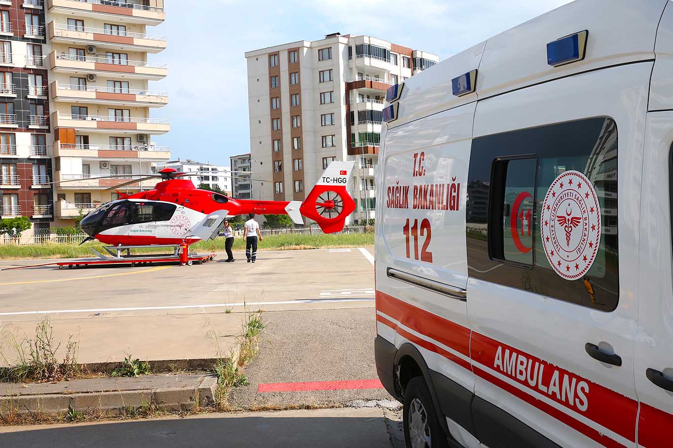 Ambulans Helikopter Ile Sevk Edildi 1