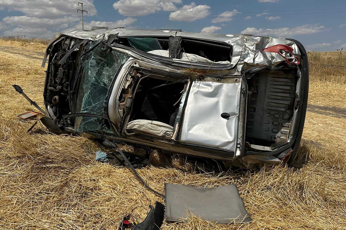 Bismil’de Bu Otomobilden Sağ Çıktı 9