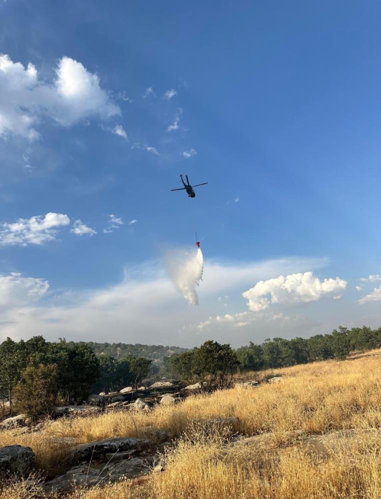 Diyarbakır’daki Orman Yangınları Helikopter Desteğiyle Kontrol Altına Alındı 1