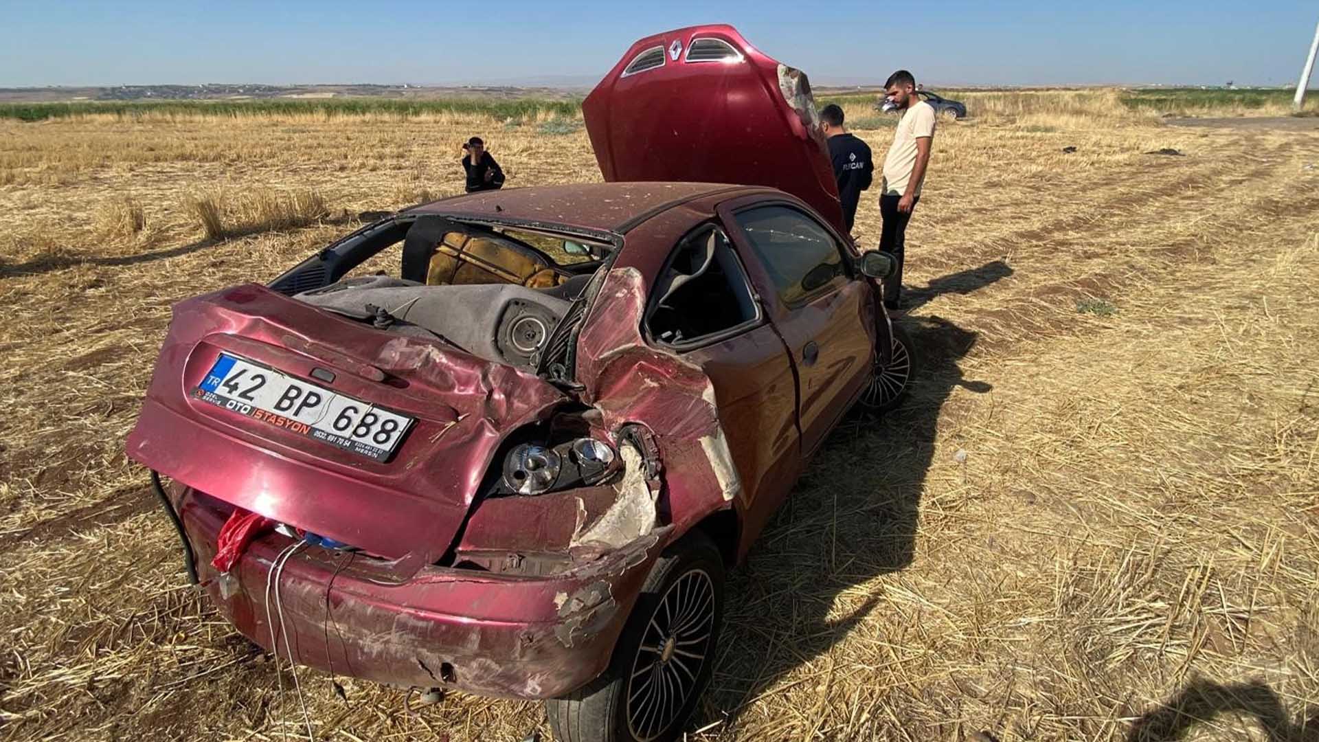 Diyarbakır’da Otomobil Takla Attı 1 Yaralı 2