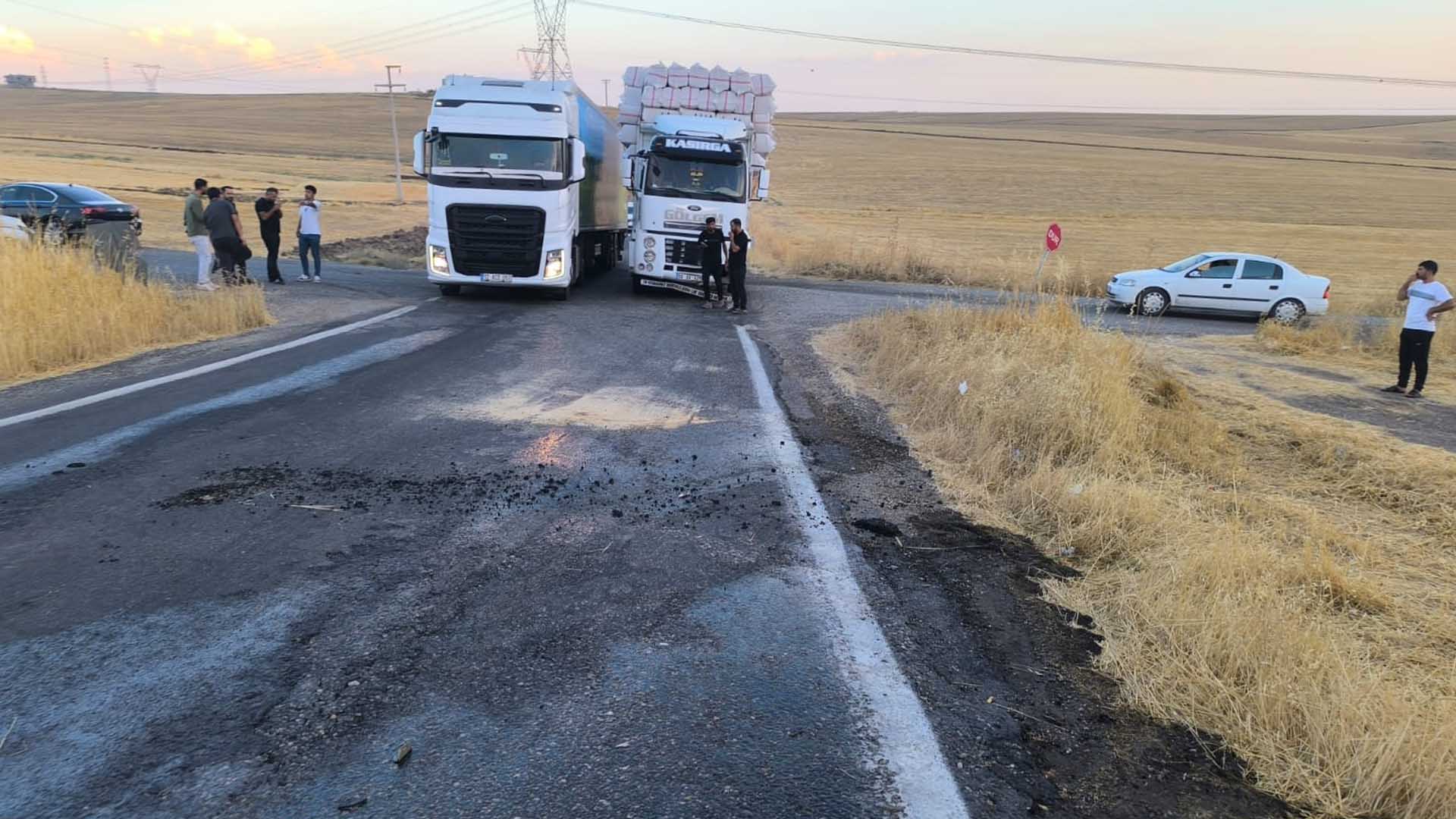 Bismil’de Kamyon Ile Çarpışan Otomobil Alev Aldı 1 Yaralı 7