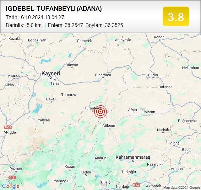 Adana'da Deprem 1