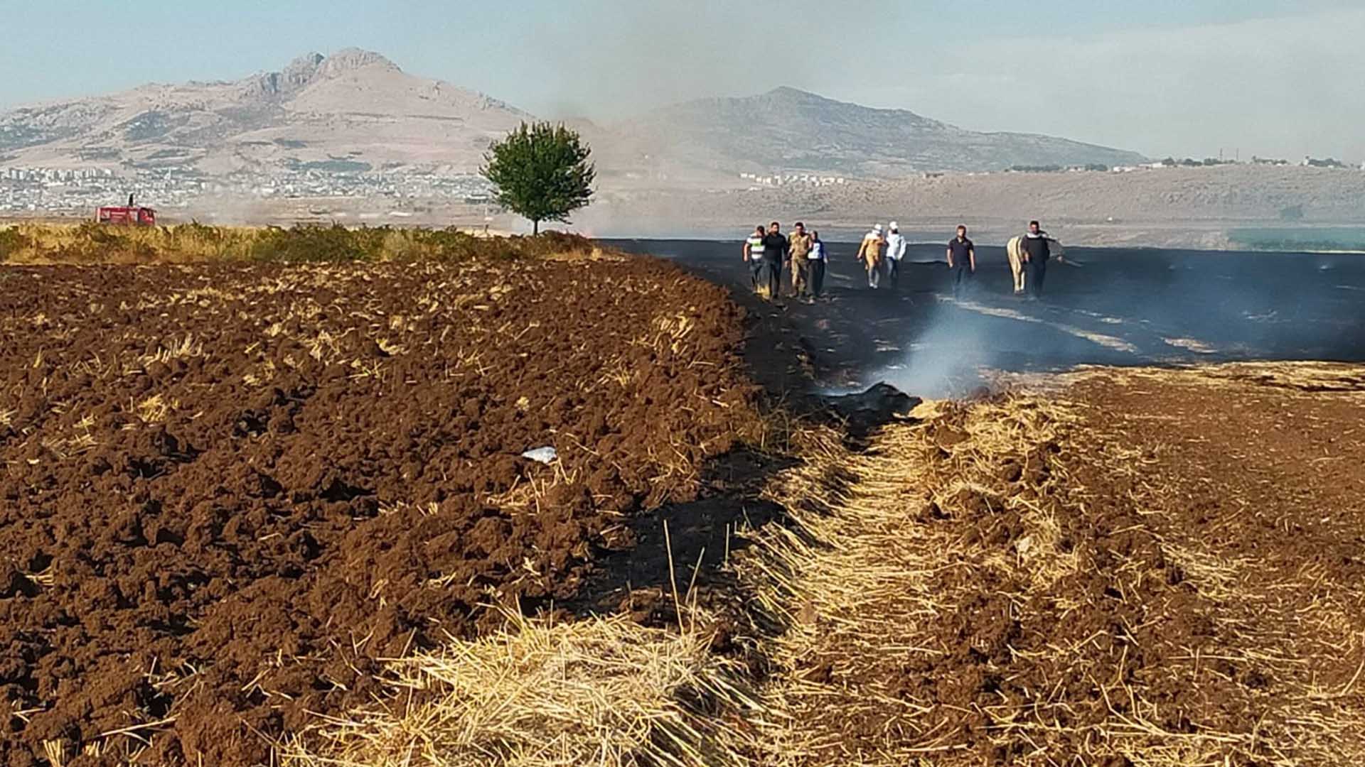 Diyarbakır’da Arazi Yangını 1 Yaralı 2