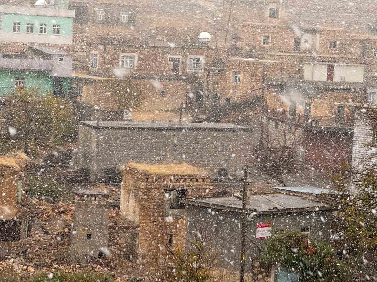 Mardin’de Mevsimin Ilk Kar Yağışı Başladı 2