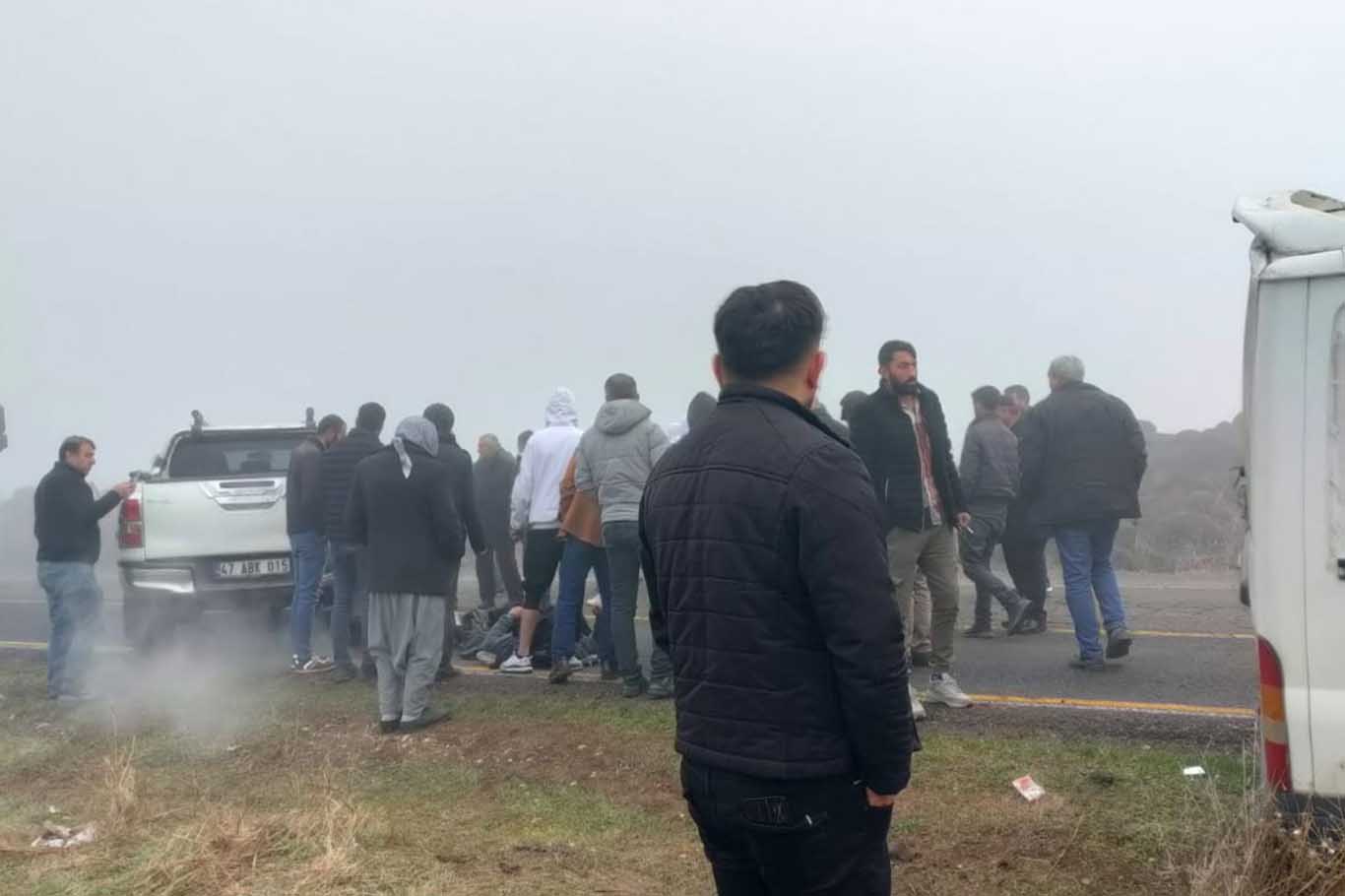 Diyarbakır Çınar’da Yoğun Sis Nedeniyle Kaza 1 Ağır Yaralı 1