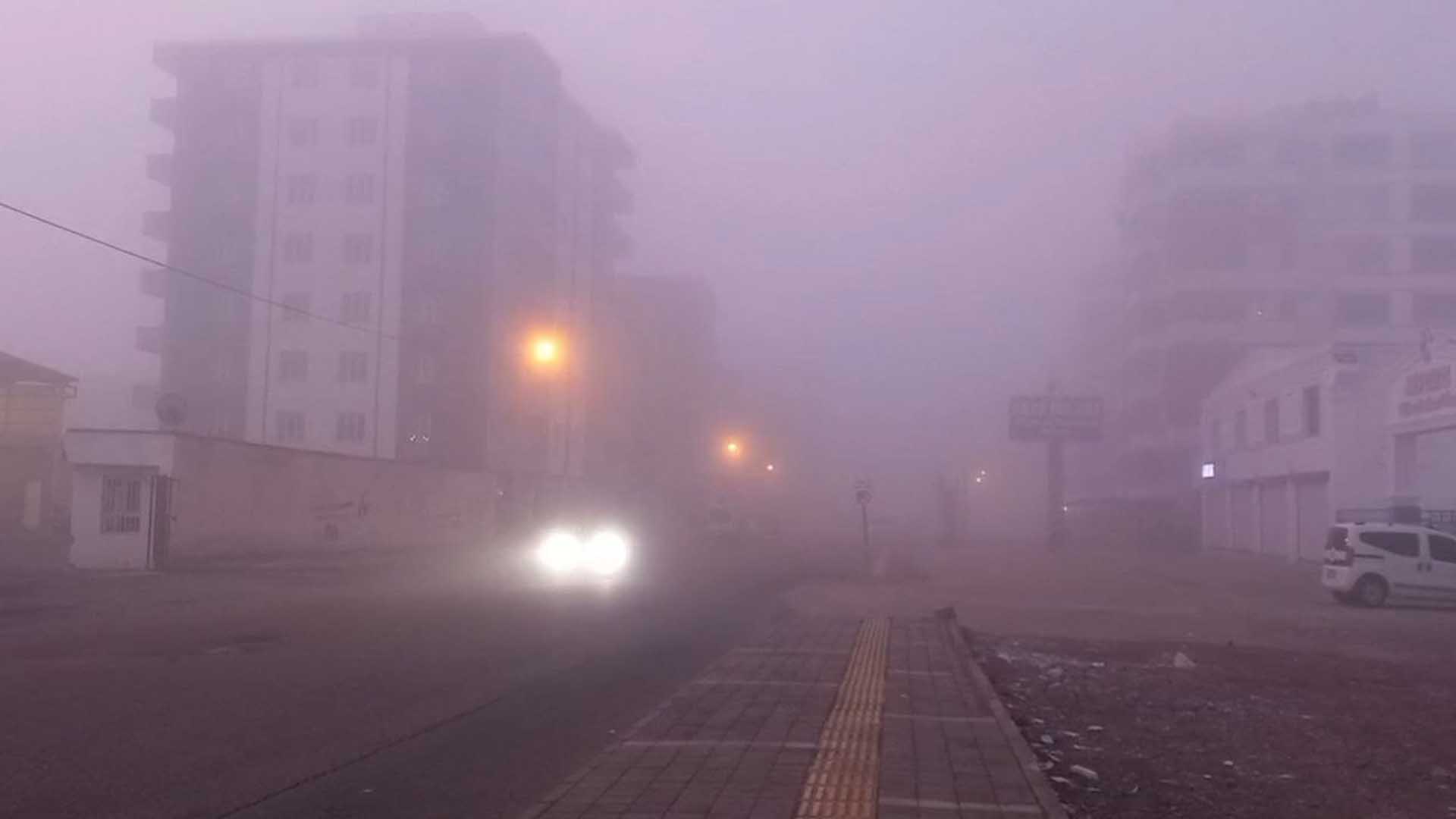 Diyarbakır’da Sis Yaşamı Olumsuz Etkiledi 1