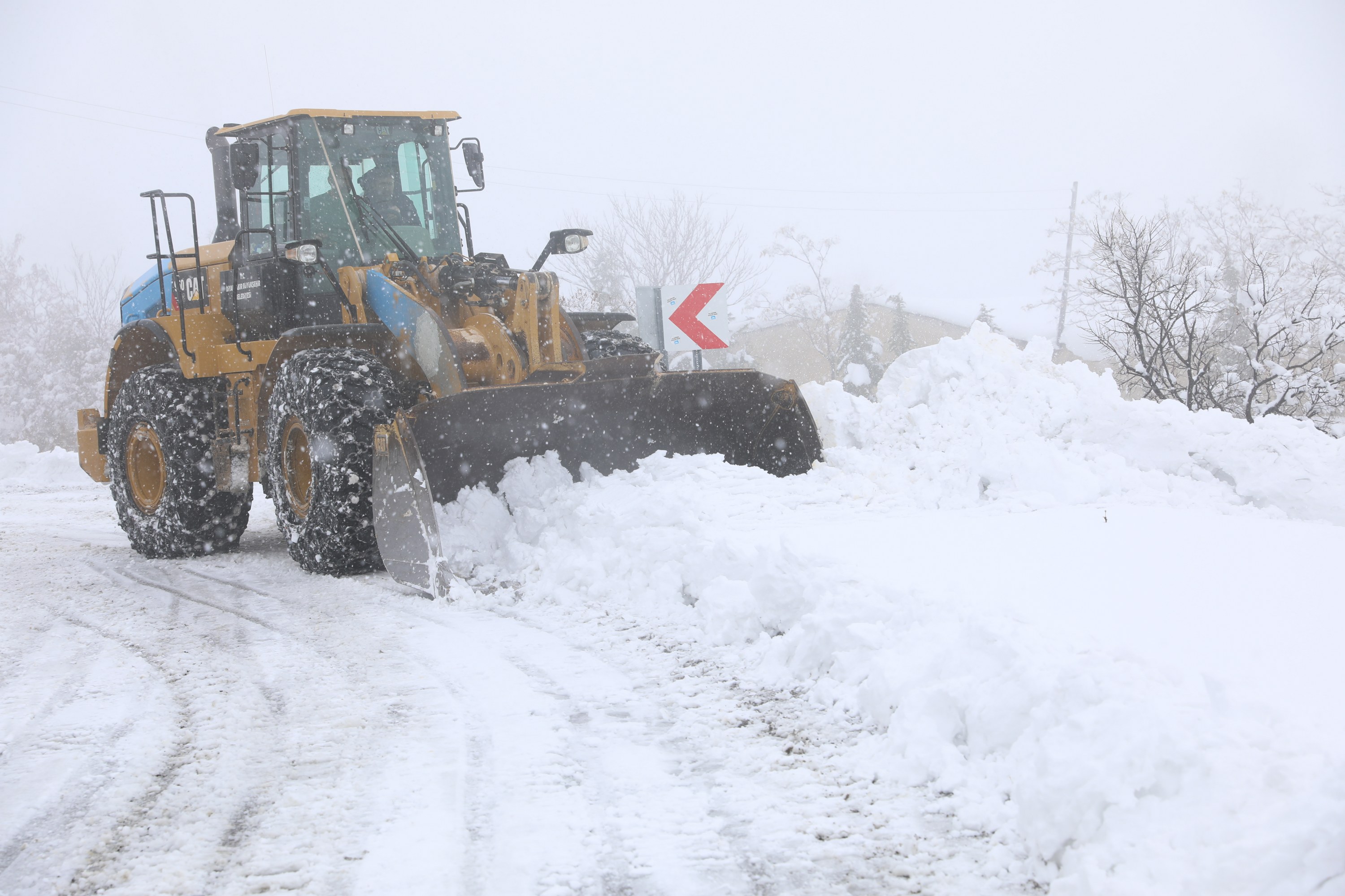 Diyarbakır'da Kar Yağışı Sonrası 439 Kilometrelik Yol Ulaşıma Açıldı (1)