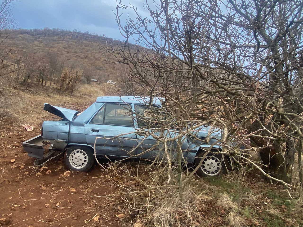 Mardin'de, Sürücüsünün Kontrolünden Çıkan Otomobil Takla Attı 5 Yaralı 1