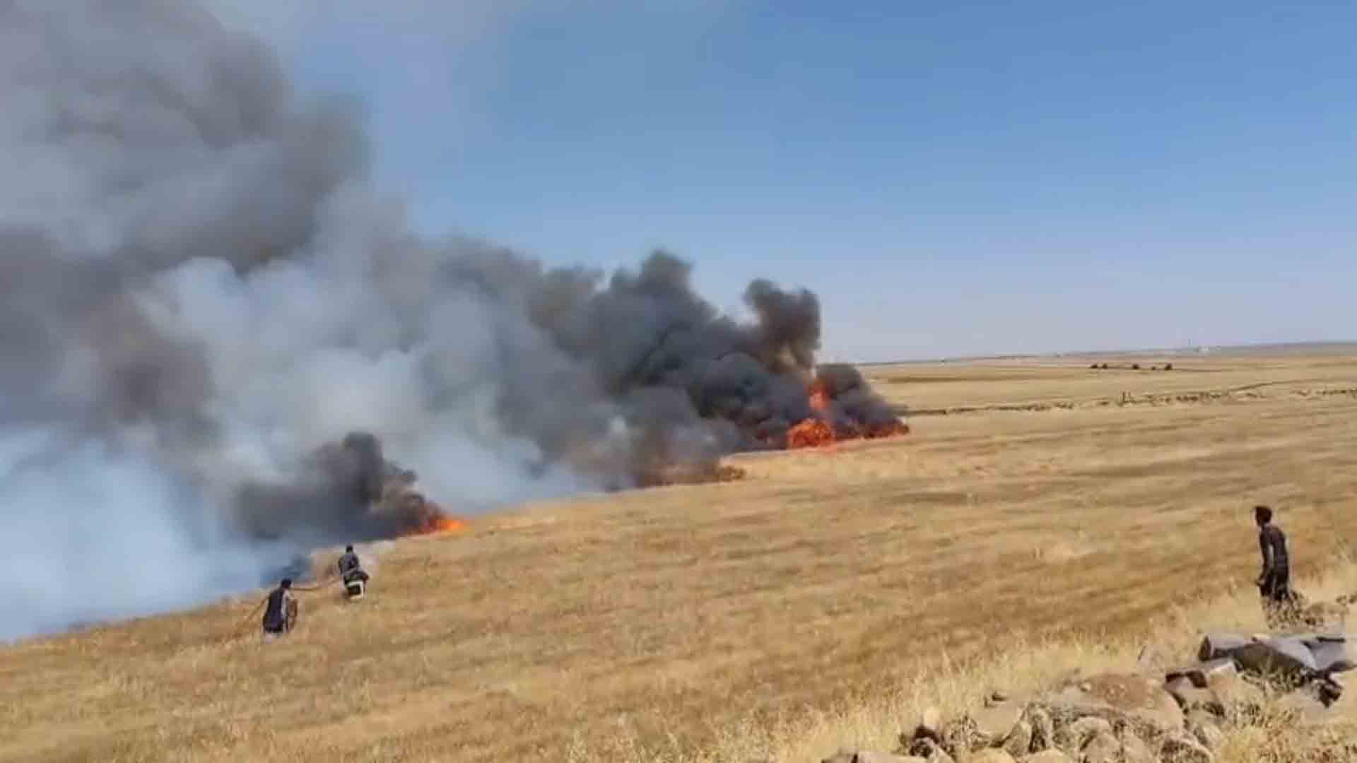 Bin Dönüm Buğday Tarlası Yandı, 1'I Ağır 5 Kişi Yaralandı 2