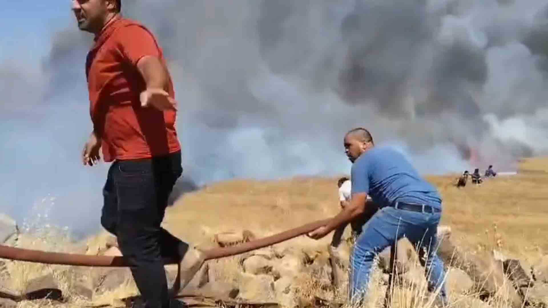 Bin Dönüm Buğday Tarlası Yandı, 1'I Ağır 5 Kişi Yaralandı 3