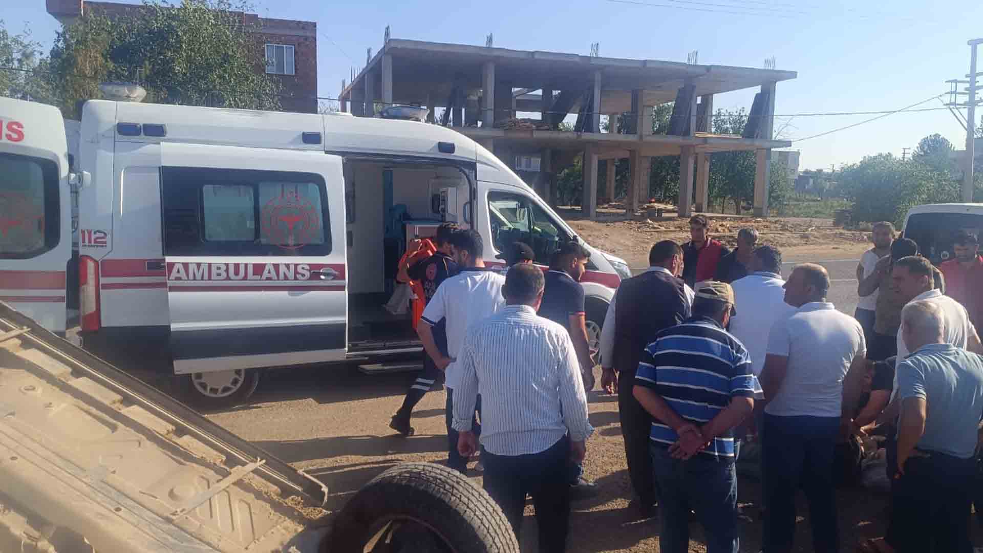Bismil’de Otomobil Devrildi 1 Yaralı 7
