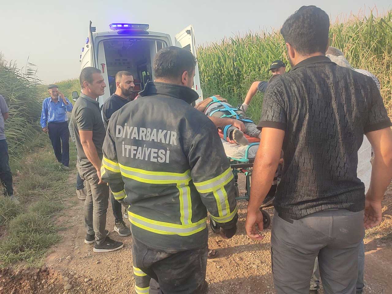 Bismil’de Beton Mikseri Sulama Kanalına Düştü 2 Yaralı 2