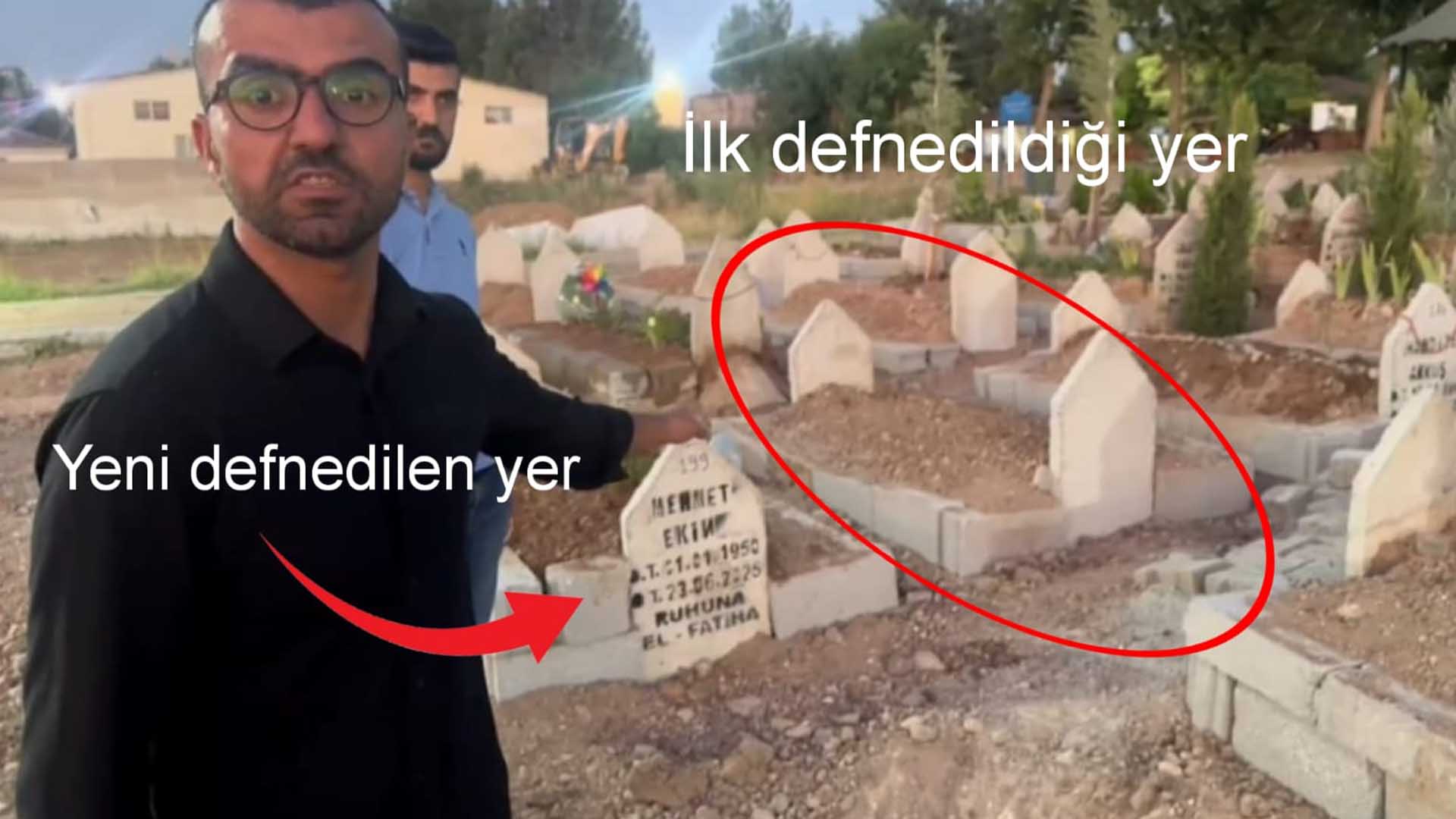 Cenazeyi Çıkarıp Yandaki Mezara Defnettiler 3