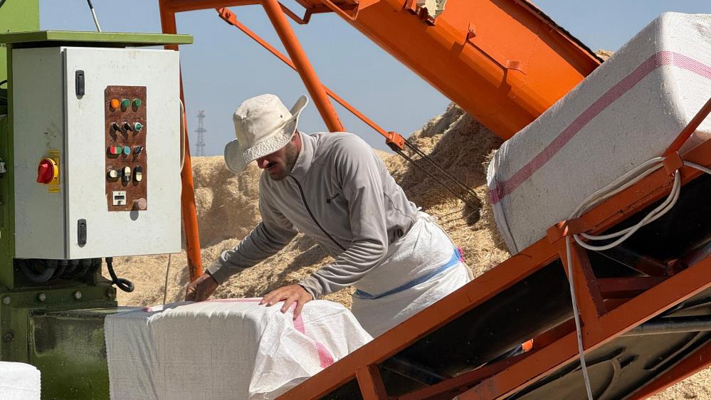 Diyarbakır'da Kavurucu Sıcakta Saman Mesaisi 45 Derecede Çalışıyorlar (5)