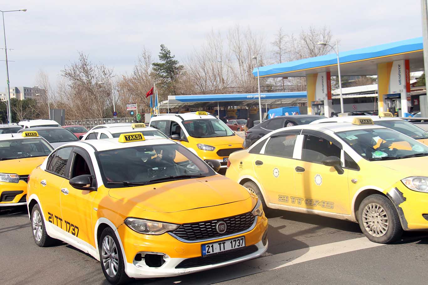Diyarbakır'da Bu Kez Taksiciler Eylem Yaptı 6