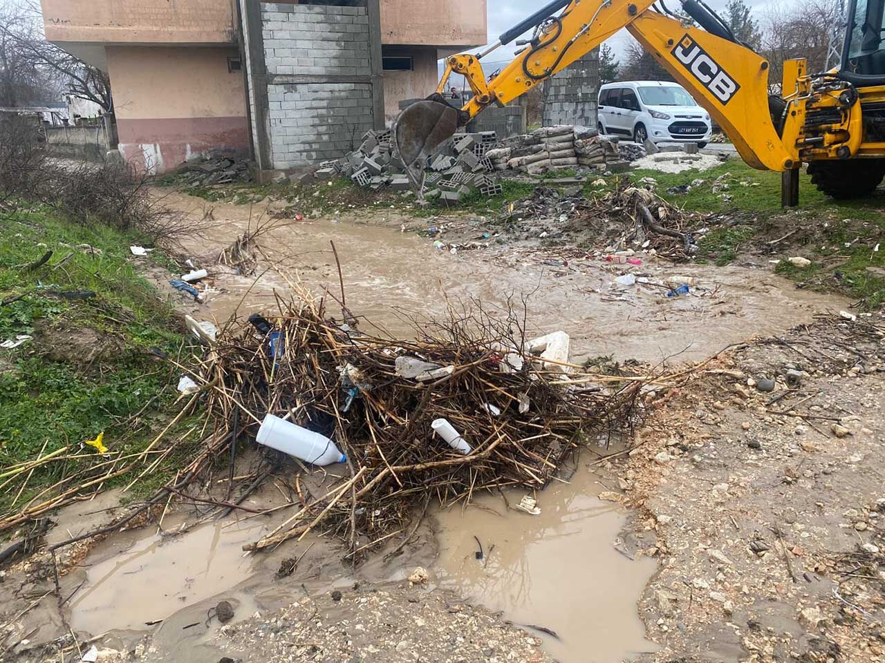Silvan’da Sağanak Yağışlar, Taşkın Ve Sele Neden Oldu 3