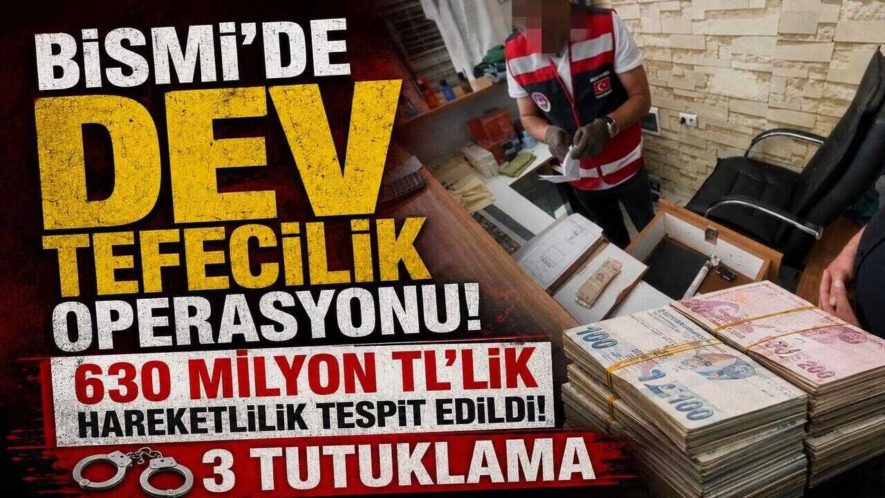 Bismil'de Dev Tefecilik Operasyonu: 630 Milyon TL'lik Hareketlilik Tespit Edildi, 3 Tutuklama