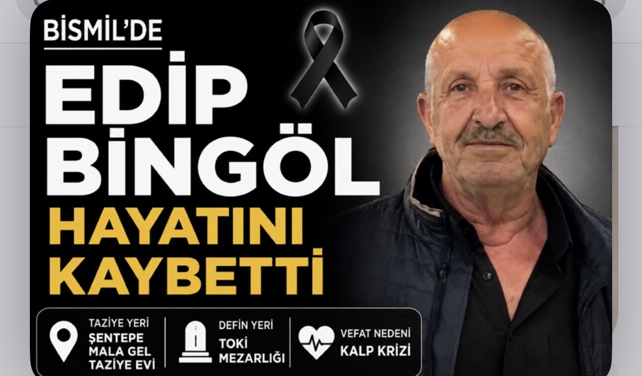 Bismil'de Edip Bingöl Hayatını Kaybetti