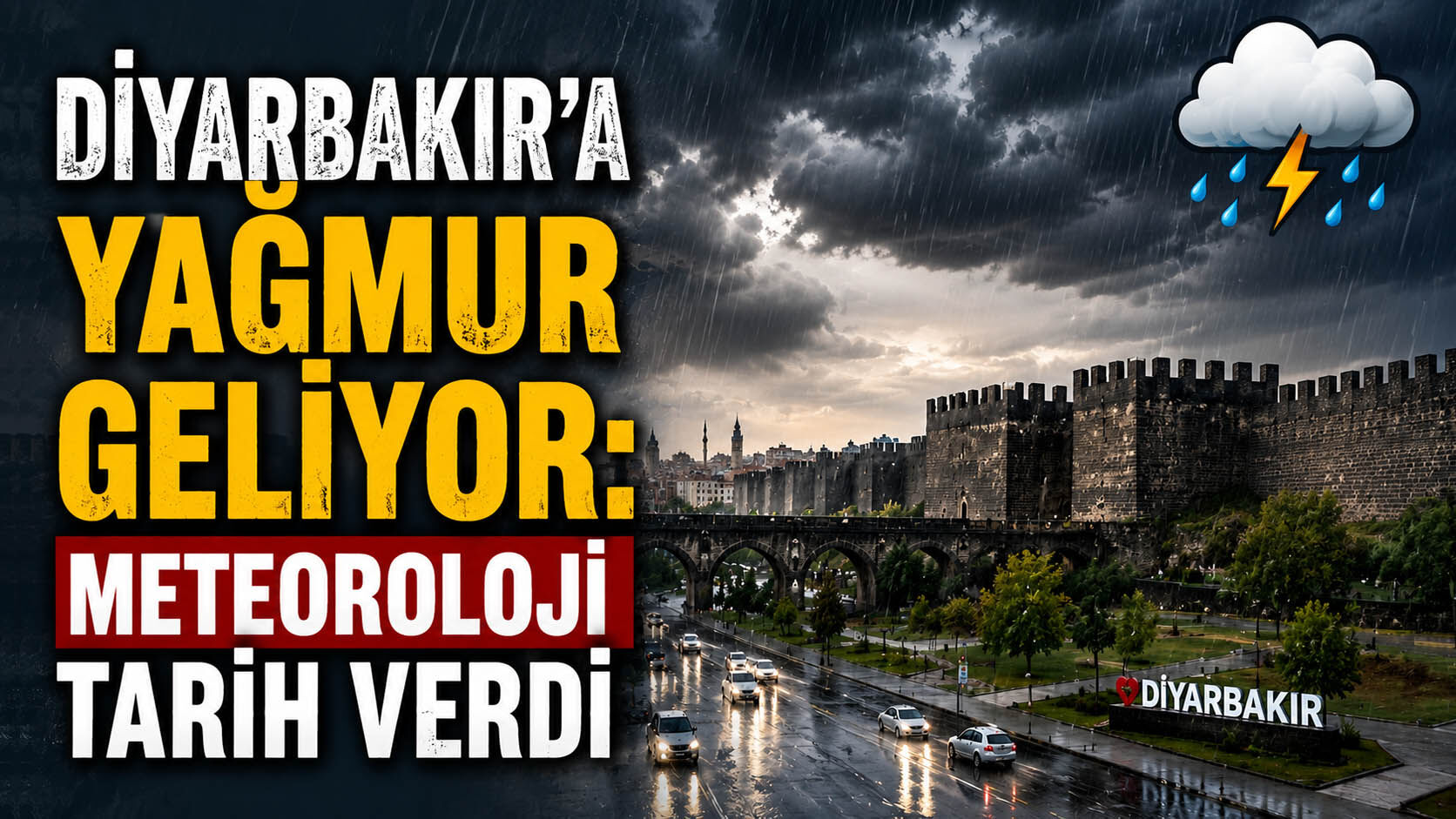 Diyarbakır’a yağmur geliyor: Meteoroloji tarih verdi