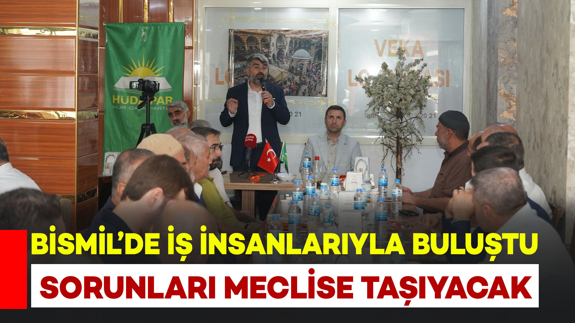 Bismil’de iş insanlarıyla buluştu: Sorunları Meclise taşıyacak