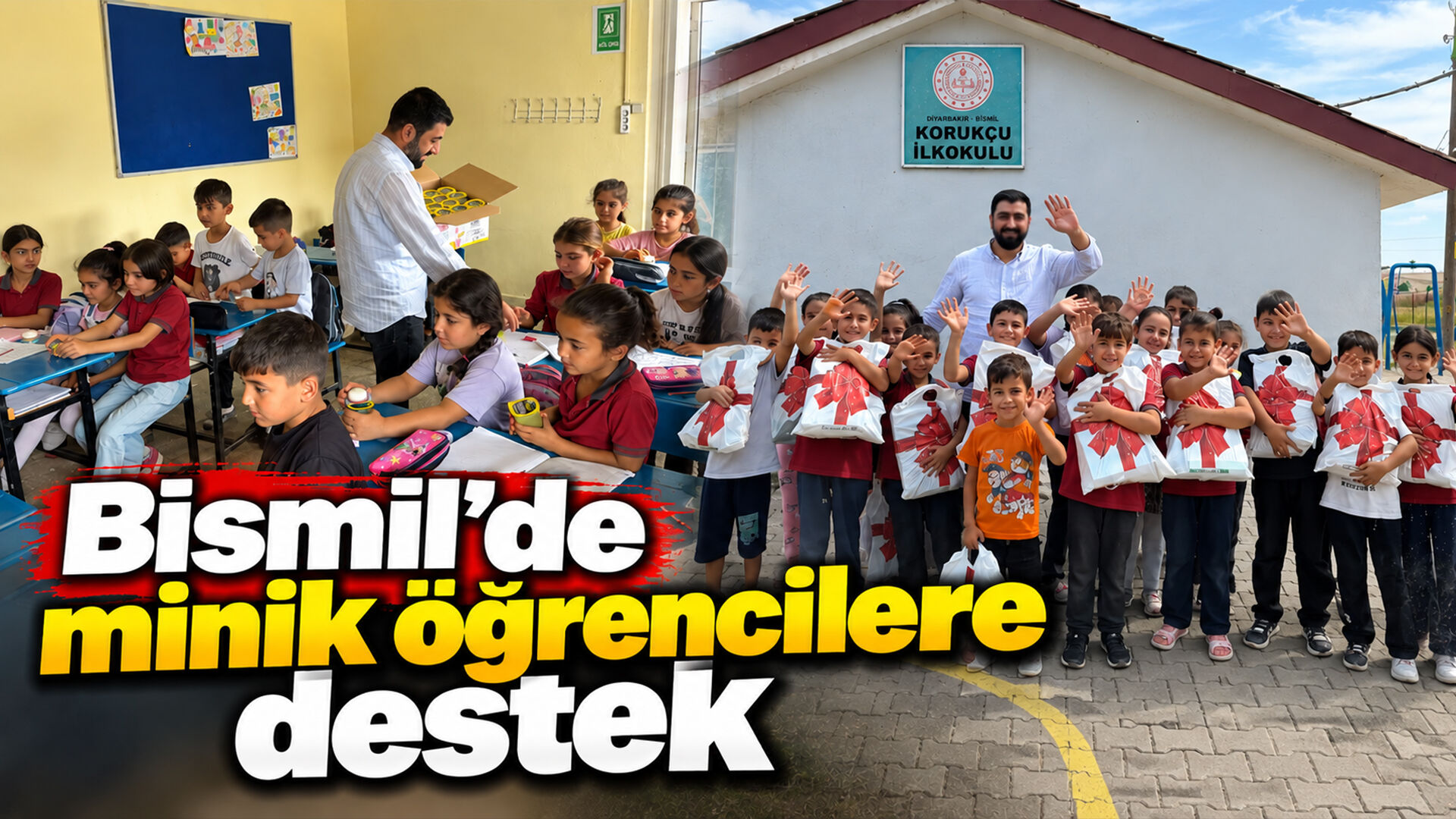 Bismil’de minik öğrencilere destek
