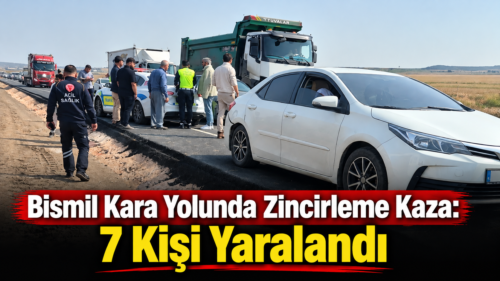 Diyarbakır Bismil Kara Yolunda Zincirleme Kaza: 7 Kişi Yaralandı
