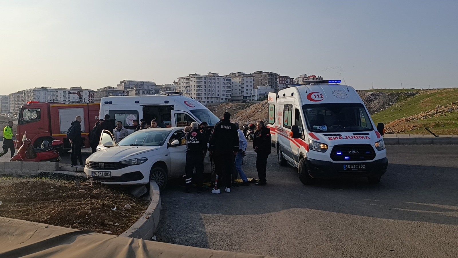 Devlet Hastanesi Kavşağı’nda kaza: 2 kişi yaralandı