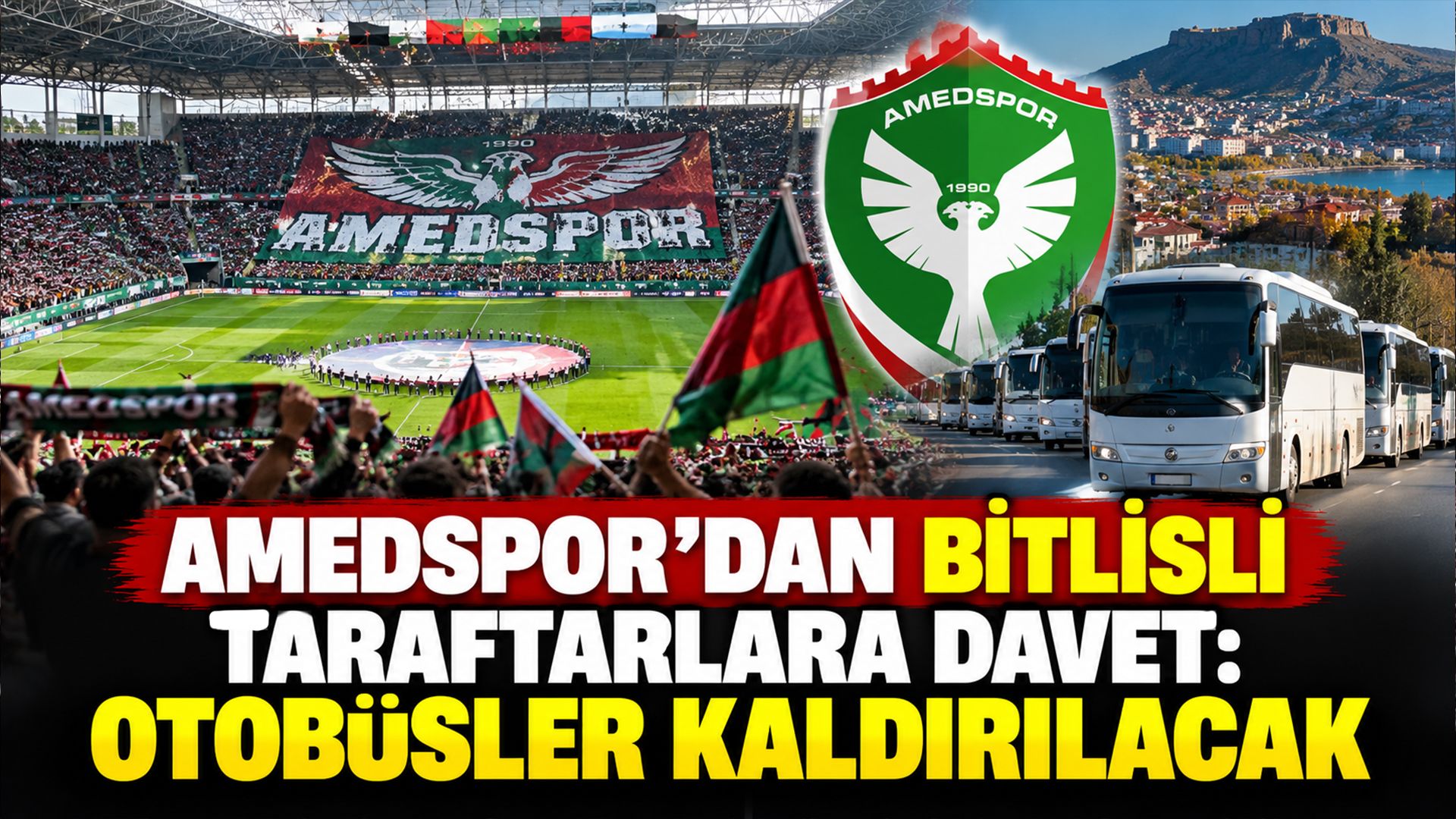 Amedspor’dan Bitlisli Taraftarlara Davet: Otobüsler Kaldırılacak