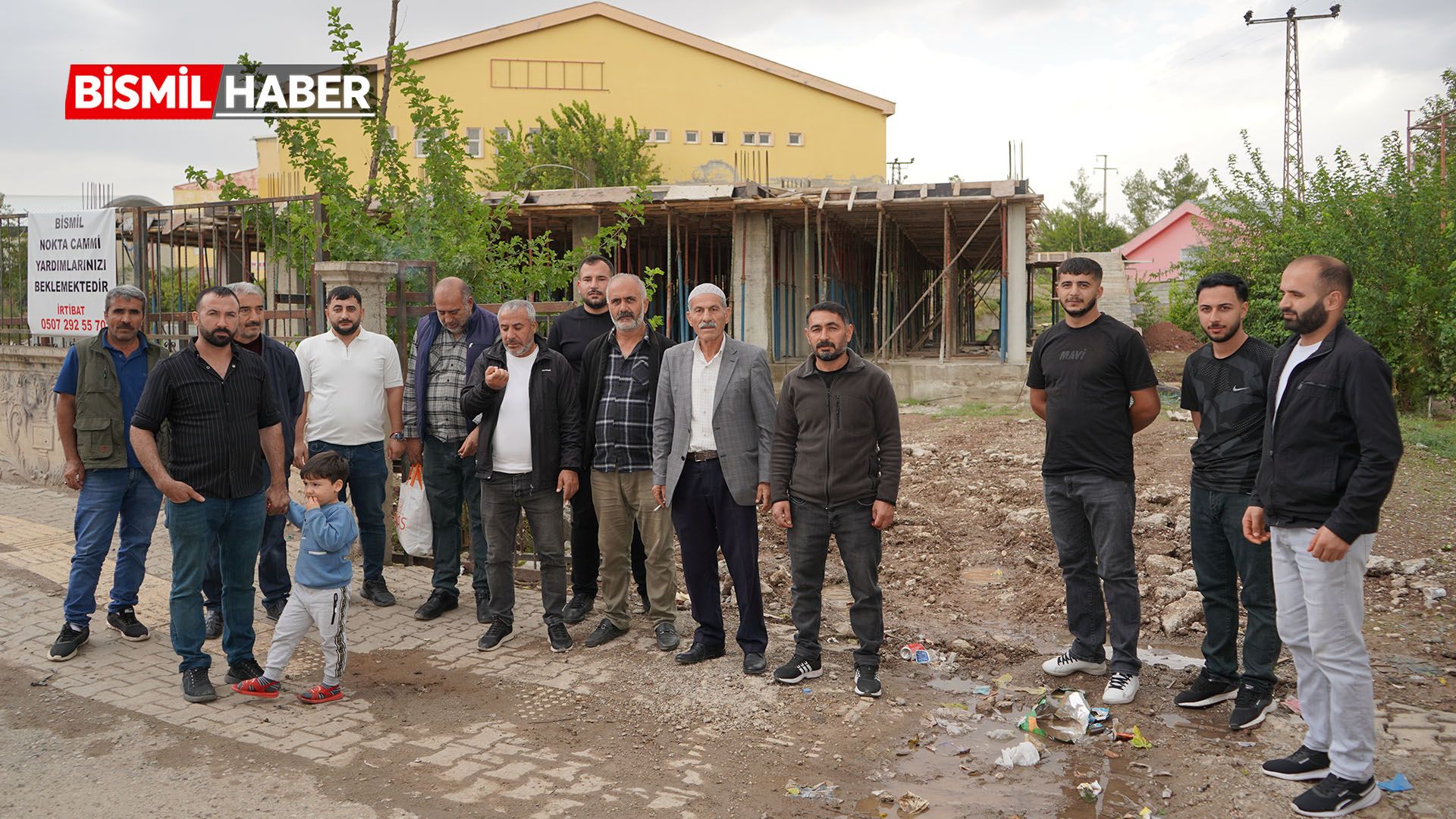 Bismil'de Cami İnşaatı Başladı, Hayırseverlere Destek Çağrısı