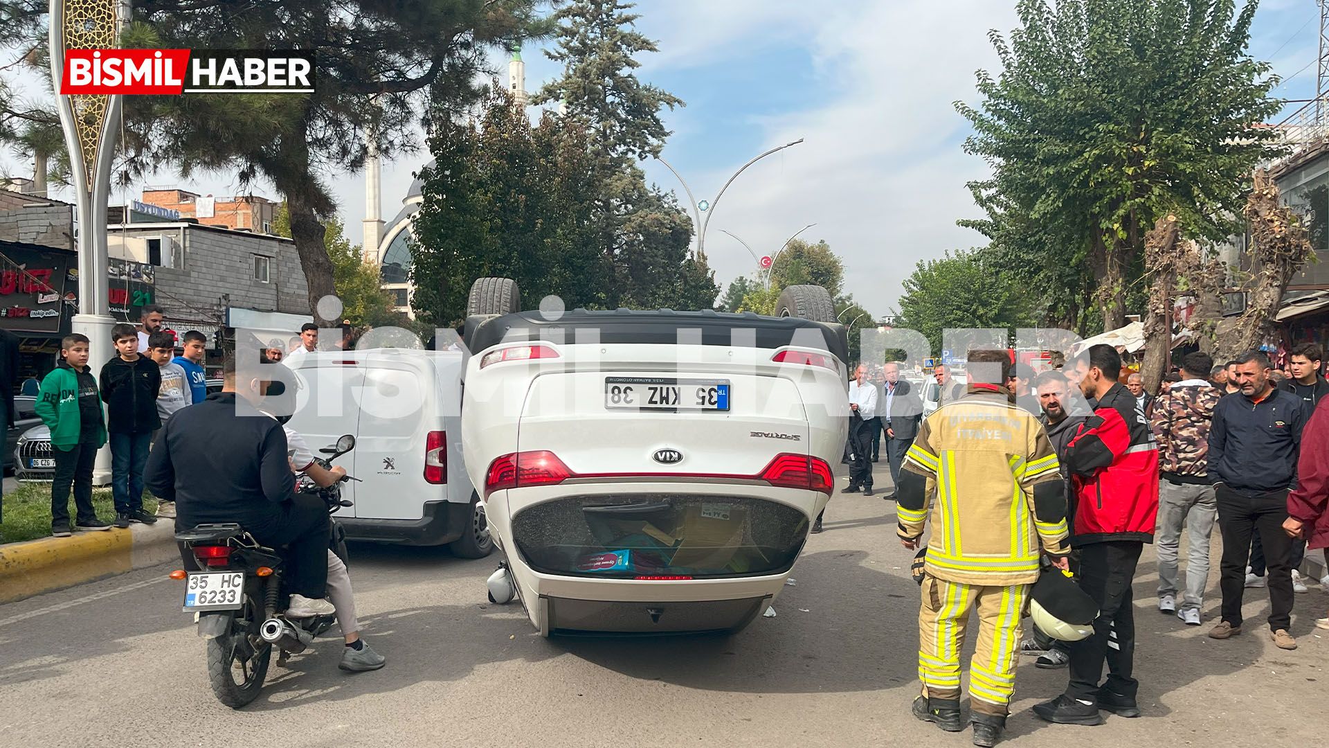 Bismil’de Otomobil Takla Attı 65 Yaşındaki Sürücü Yaralandı 1