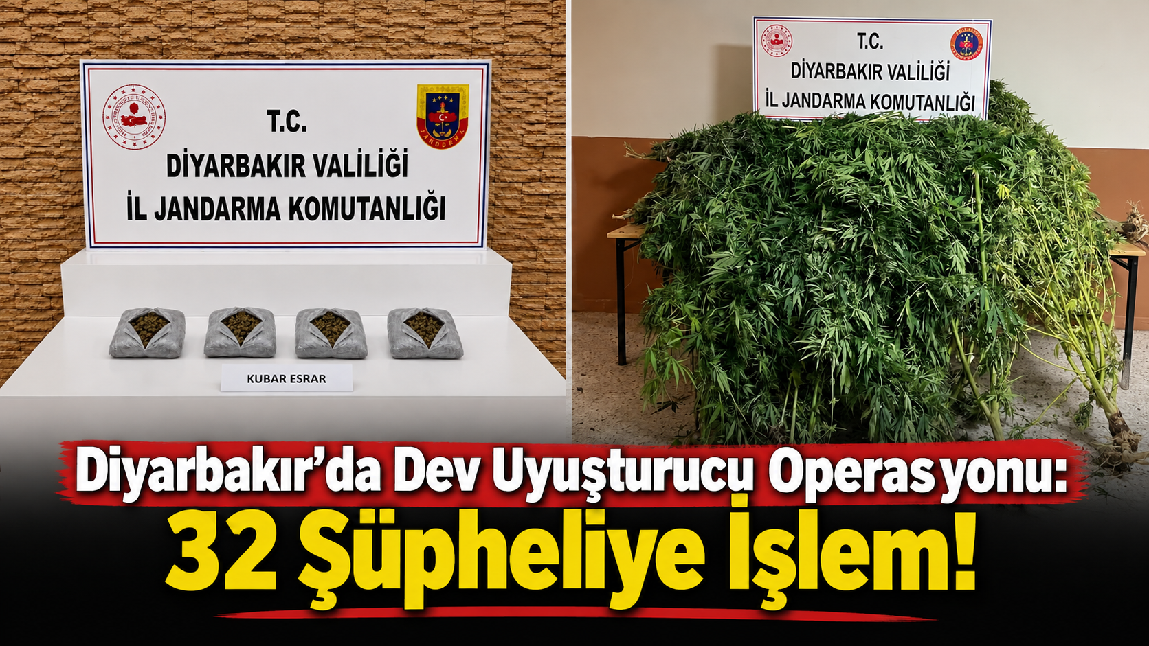 Diyarbakır'da Dev Uyuşturucu Operasyonu: 32 Şüpheliye İşlem!