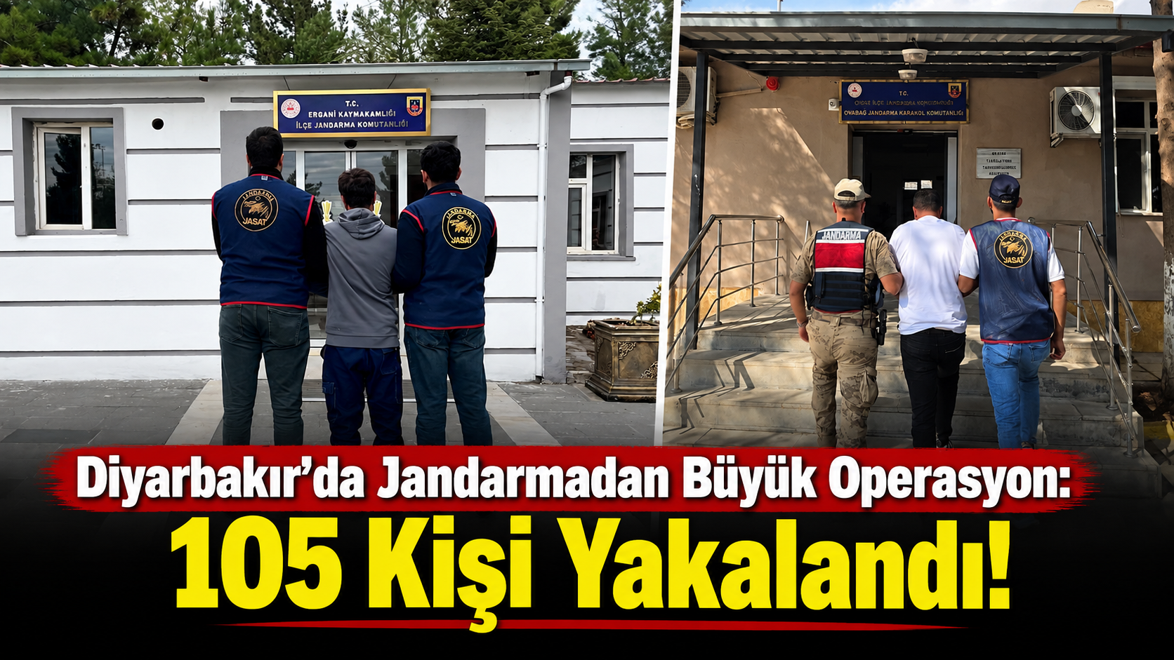 Diyarbakır'da Jandarmadan Büyük Operasyon: 105 Kişi Yakalandı!