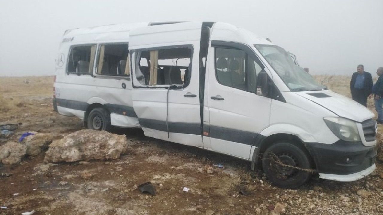 Gaziantep'te yolcu minibüsü kaza yaptı: 18 yaralı