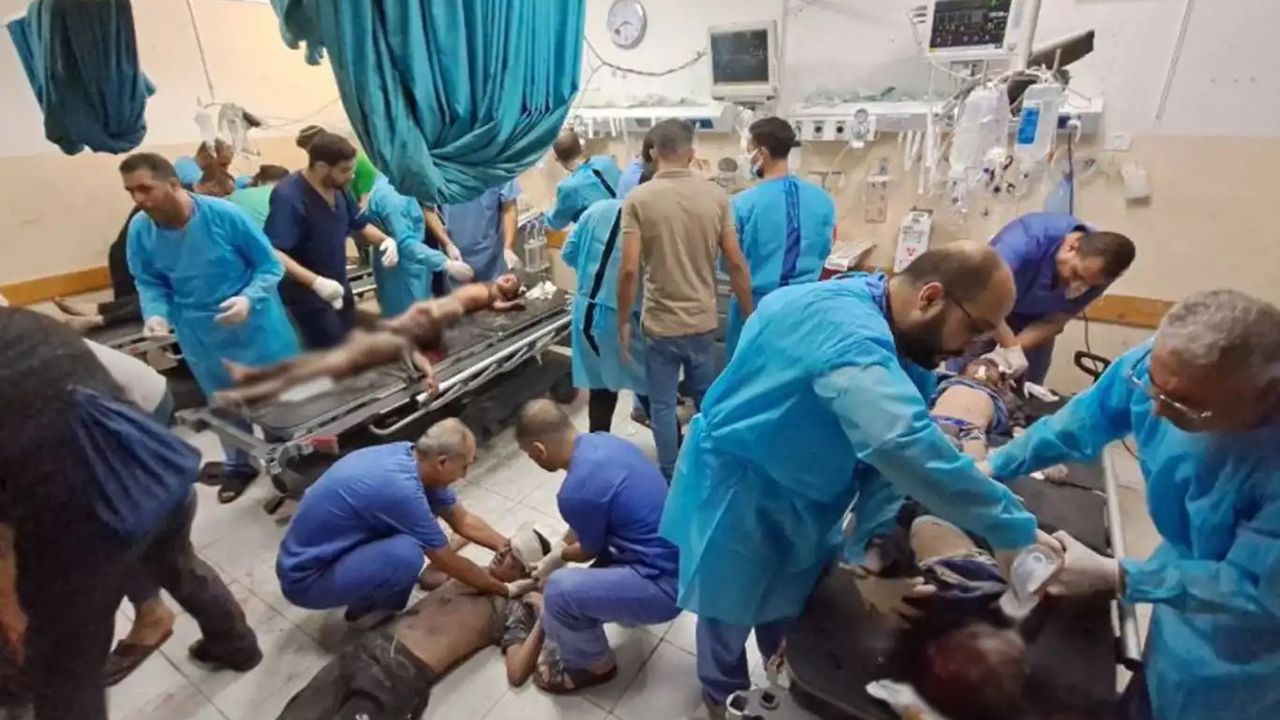 İşgalci İsrail, Şifa Hastanesi'ni bombalamak için 1 saat süre verdi
