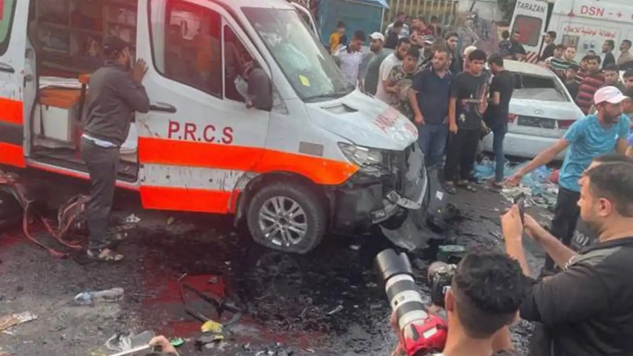 İletişim Başkanlığı: Gazze'de vurulan ambulanslar sivilleri taşıyordu