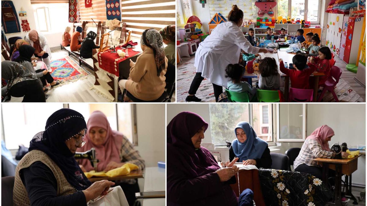 Diyarbakır’ın bu ilçesinde, ADEM kursları kadınların aile ekonomisine katkı sağlıyor